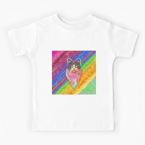 Abstract cat Kids T-Shirt