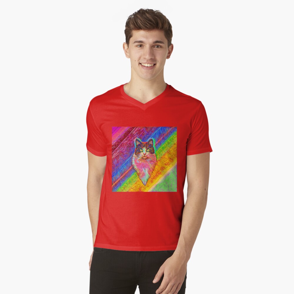 Item preview, V-Neck T-Shirt designed and sold by blackhalt.