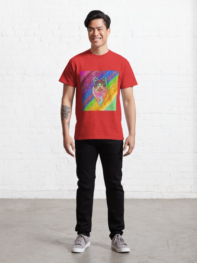 Alternate view of Abstract cat Classic T-Shirt