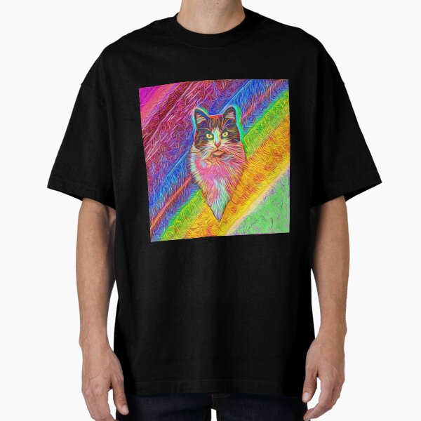 Abstract cat Oversized T-Shirt