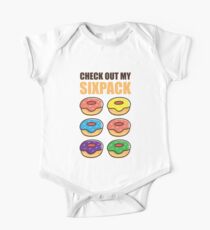 Cute Check Out My Six Pack Doughnut Abs Art Boys & Girls One Piece - Short Sleeve