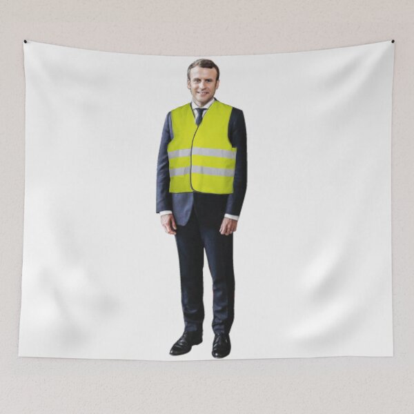 Item preview, Macron - Yellow Vests designed and sold by DesignMePlease.