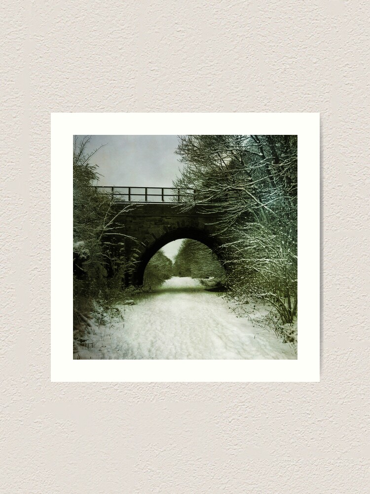 Alternate view of Winter Bridge Art Print