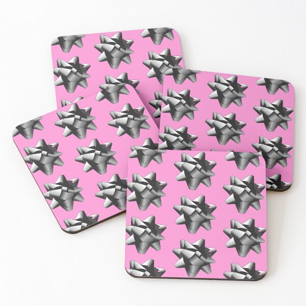 Item preview, Silver Bows on Pink designed and sold by christinaashman.
