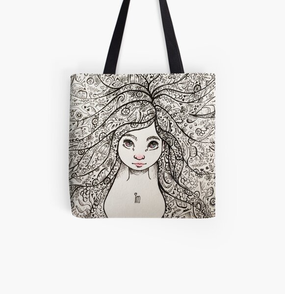 Sribble All Over Print Tote Bag