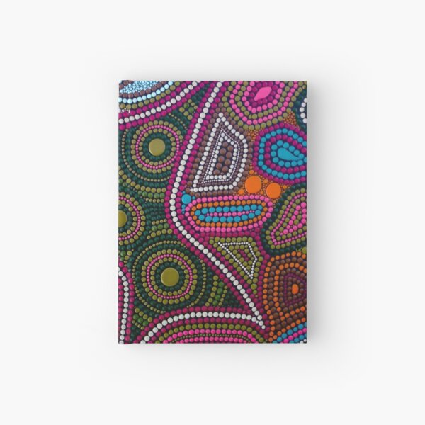 Abstract Dot Painting FAMILY by Dutch Artist Tessa Smits Hardcover Journal