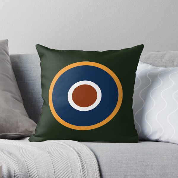 Spitfire Marking - Orange. Throw Pillow