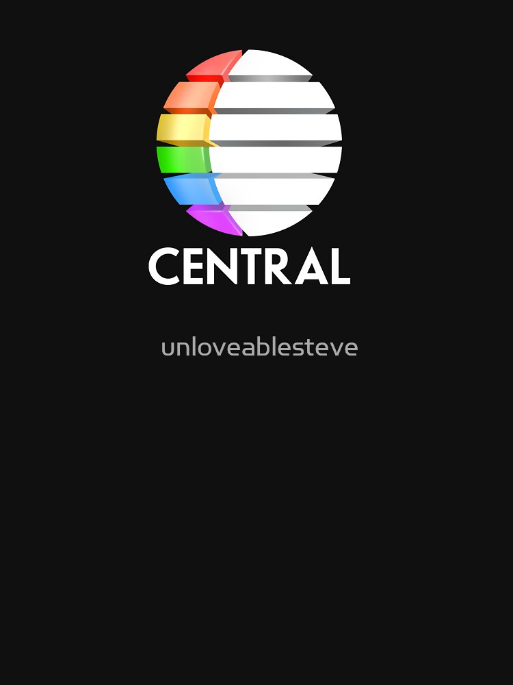 Central TV television 1980s retro logo 3D render by unloveablesteve
