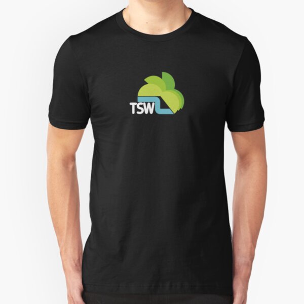 TSW Television South West retro logo Slim Fit T-Shirt