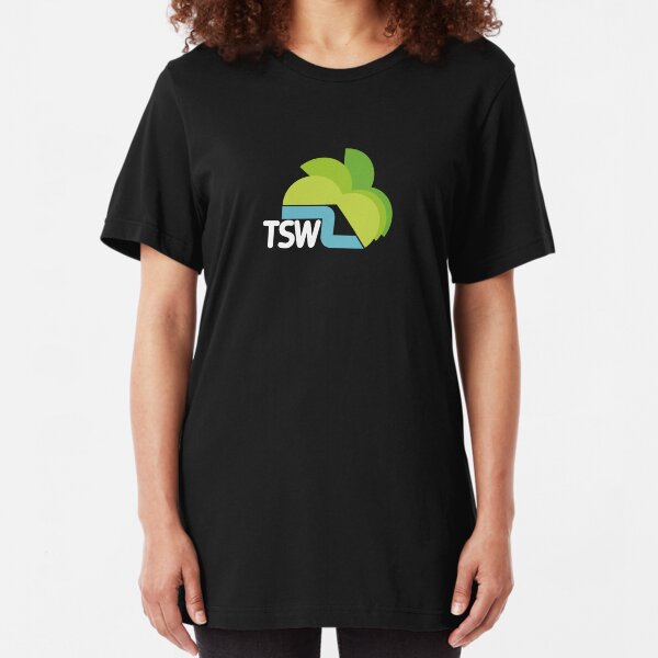 TSW Television South West retro logo Slim Fit T-Shirt