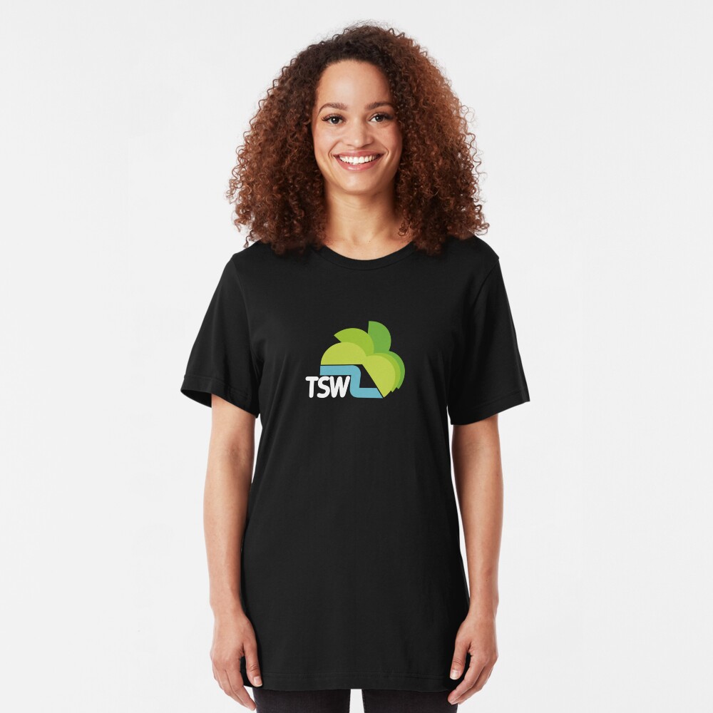 TSW Television South West retro logo Slim Fit T-Shirt