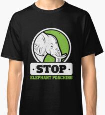 Save The Elephants Stop Elephant Poaching Classic T-Shirt