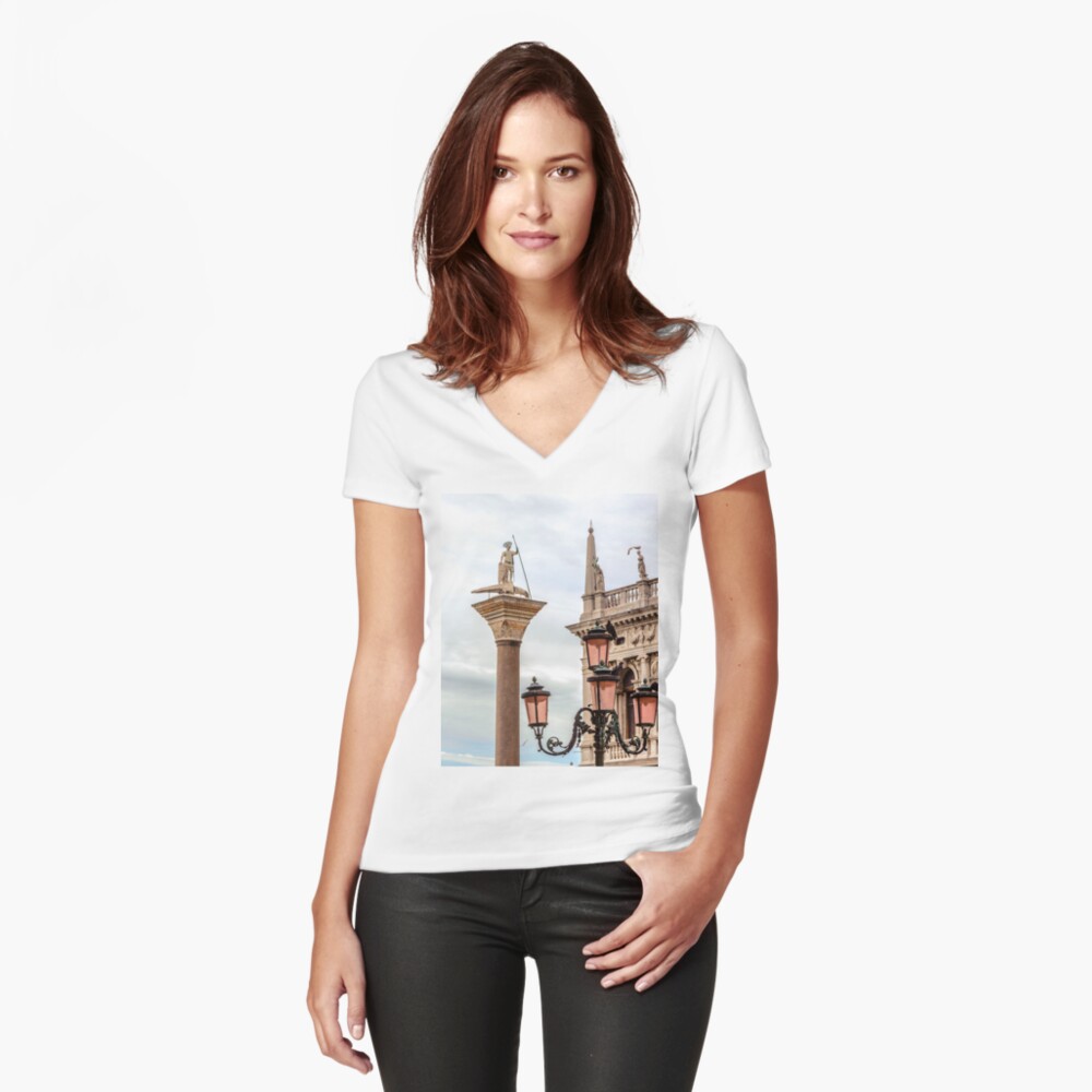 Item preview, Fitted V-Neck T-Shirt designed and sold by darren-j-mcleod.