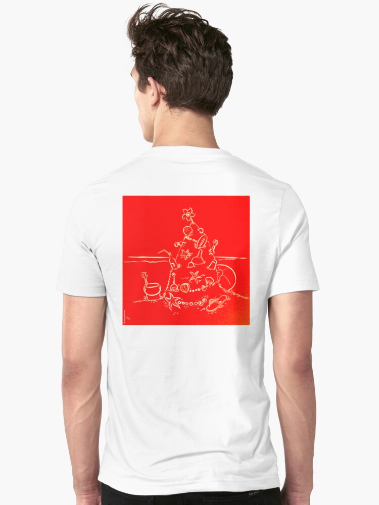 Alternate view of Australian Christmas in Red Tee Slim Fit T-Shirt