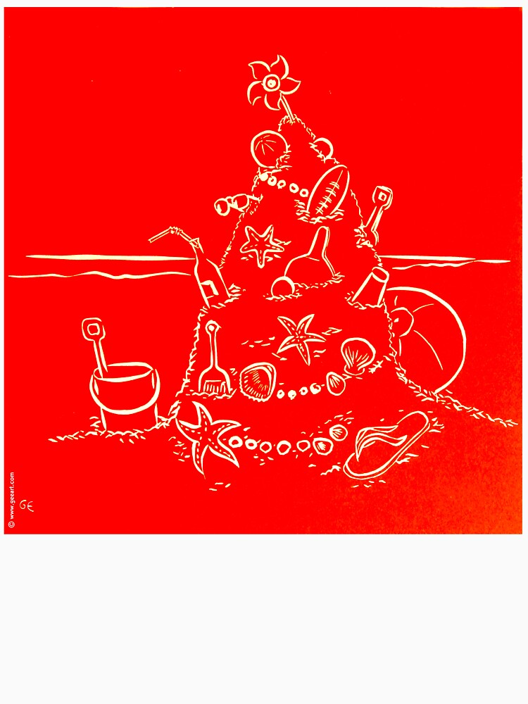 Australian Christmas in Red Tee by gudders