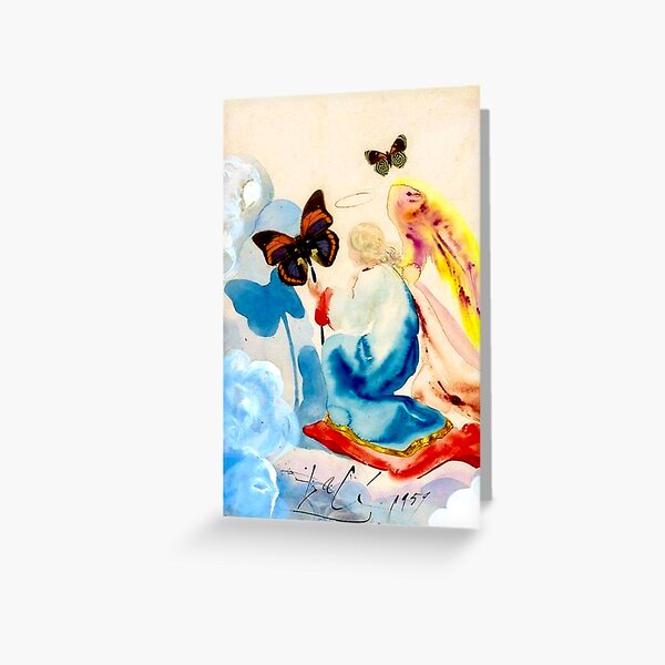 Item preview, Vintage 1959 Abstract Easter Angel Print designed and sold by posterbobs.