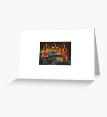 Kindermotiv Feuertruck Grußkarte