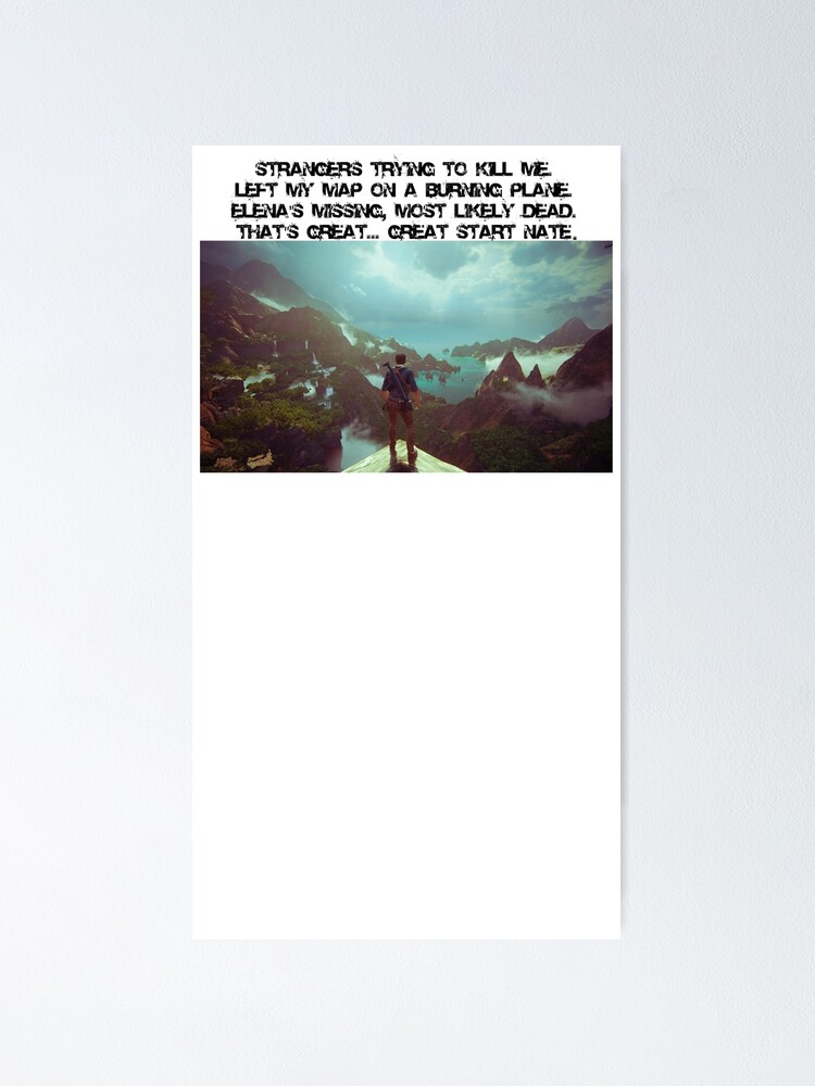 Uncharted 3 - Famous Plane Scene Poster for Sale by UnchartedStore