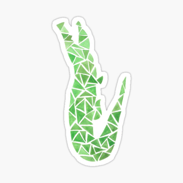 Geometric crocodile design Sticker