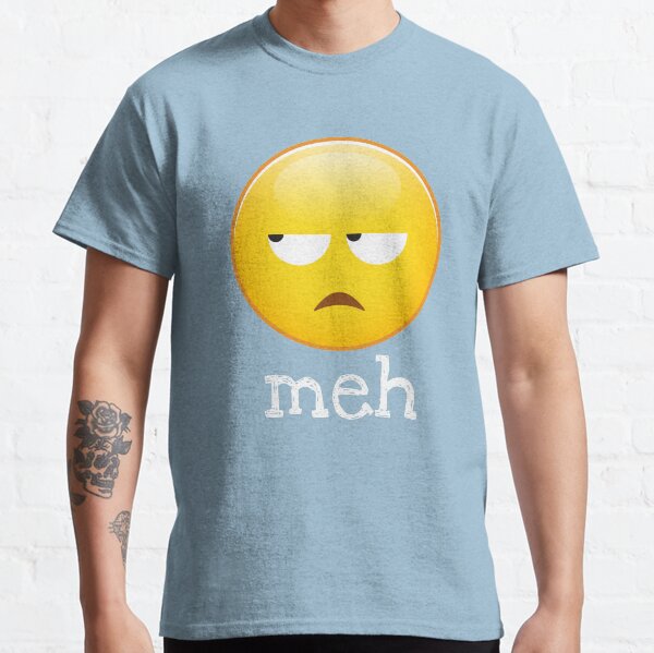 Meh Emoji Bored Face Classic T-Shirt