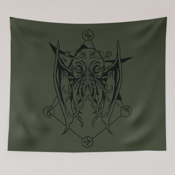 Item preview, Cthulhu - Lovecraft - Old leather design designed and sold by zachholmbergart.
