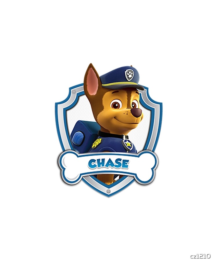 Stickers Chase Pat Patrouille chien policier dessin animé — L