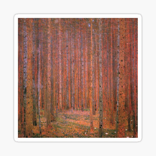 Item preview, Fir Forest, Gustav Klimt  designed and sold by Vintage Wall Art.