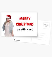 Gemma Collins Christmas Card, Rude Cunt Card, Gifts, Presents, Meme greeting cards, Pop culture Postcards