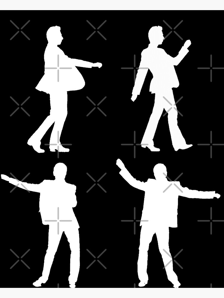 DANCING DAVE white print by ViolaTorn