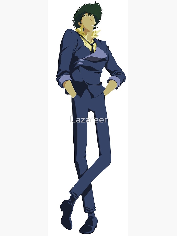 Spike Cowboy Bebop Greeting Card By Lazareen Redbubble