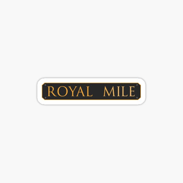 Edinburgh's Royal Mile Roadsign Sticker