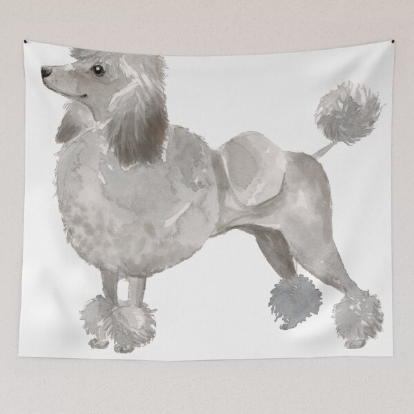 Item preview, Poodle Gray Poodle Dog Dog designed and sold by SAFTLADEN.