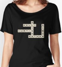 Misfits Characters Scrabble Women's Relaxed Fit T-Shirt