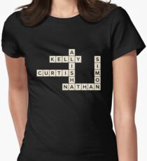 Misfits Characters Scrabble Women's Fitted T-Shirt