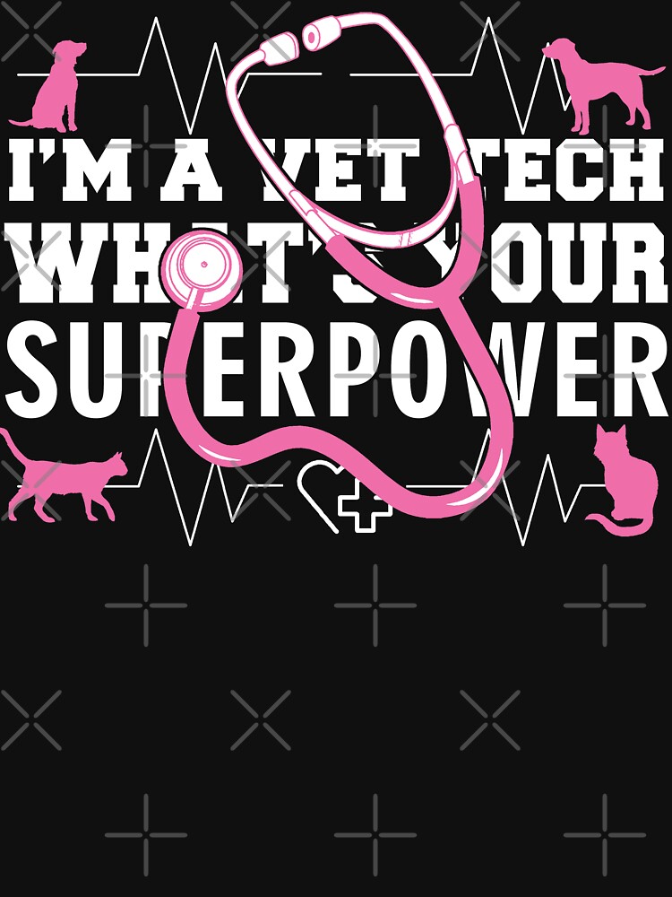 Thumbnail 7 of 7, Essential T-Shirt, I'm A Vet Tech What's Your Superpower designed and sold by wantneedlove.