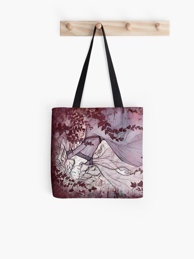 sleeping beauty tote bag