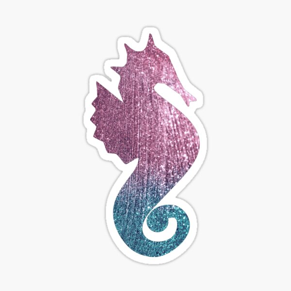 Item preview, Glitter Seahorse designed and sold by miniverdesigns.