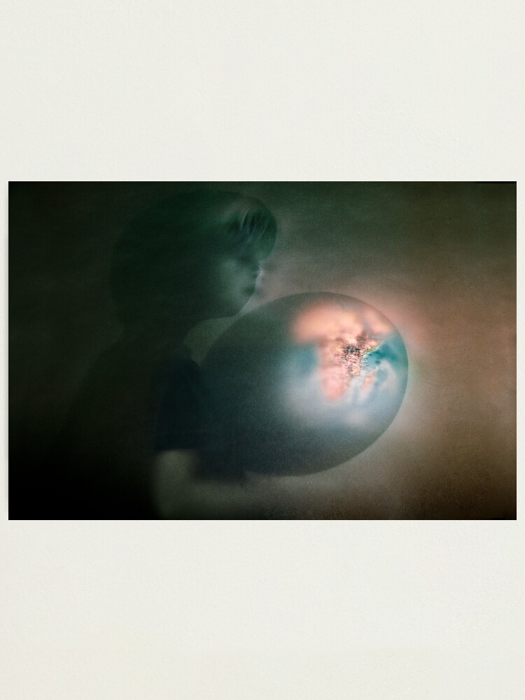 Alternate view of What about the world Photographic Print
