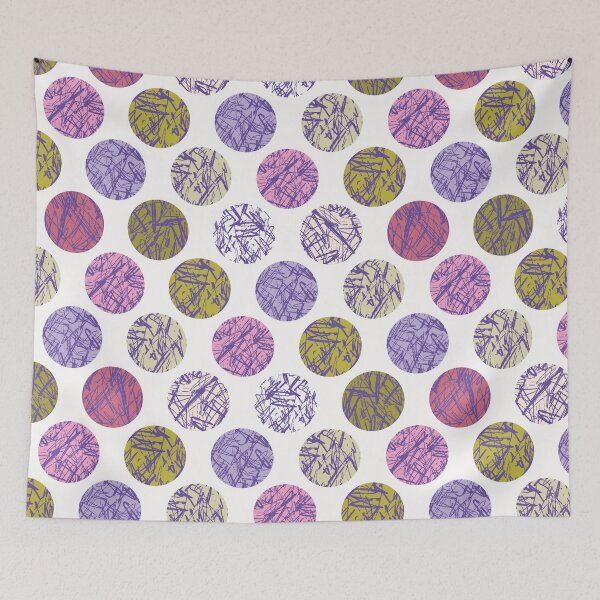 Item preview, Textured Polka Dot Hand Drawn Ink Marks Circles designed and sold by Limolida.