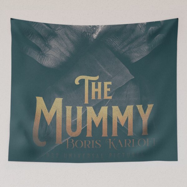 Item preview, The Mummy, Boris Karloff, 1932 cult horror movie poster designed and sold by Spallutos.