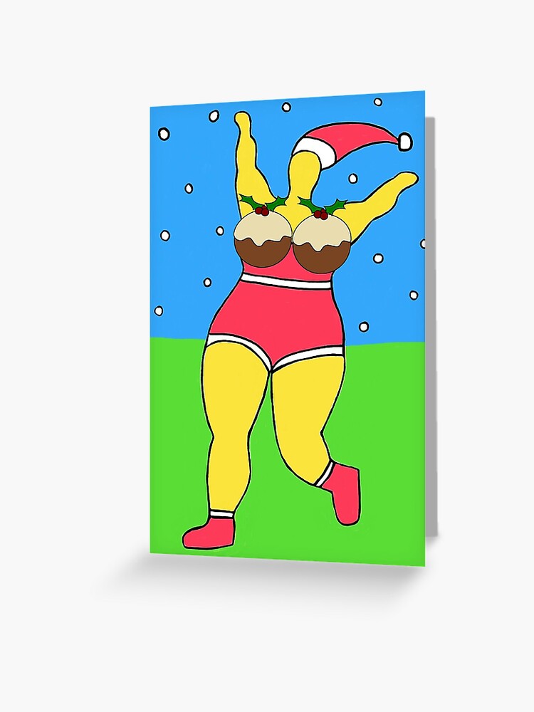 Greeting Card, Christmas puddings designed and sold by GasconyPassion