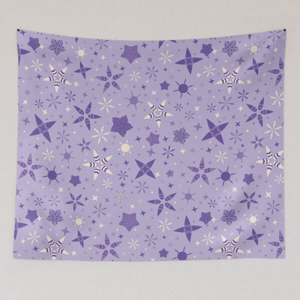 Item preview, Winter Purple Stars Starry Night Background designed and sold by Limolida.