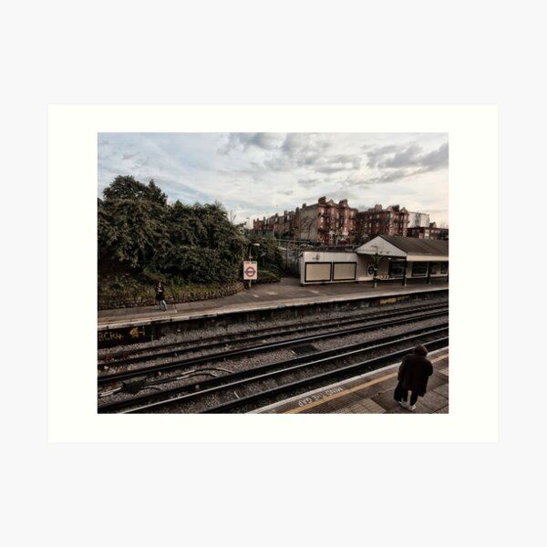 West Kensington Tube Station Art Print