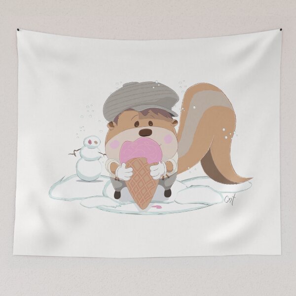 Item preview, Squirrel and His Ice Cream Cone designed and sold by Critnthings.