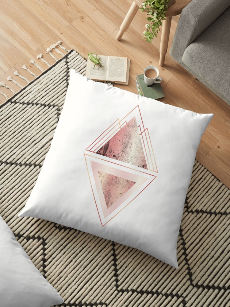 triangle floor pillow