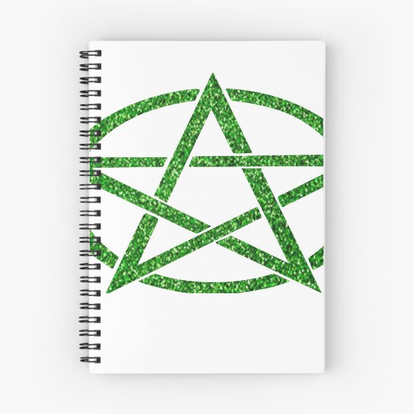 Item preview, Green Glitter Pentacle designed and sold by SerpentSkyArts.