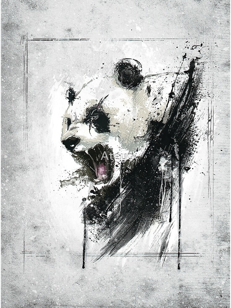 Angry Panda Poster Painting canvas 2024 20*30inch