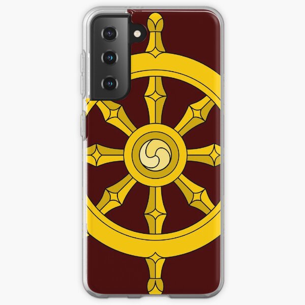 Dharmachakra Buddhism Steering Wheel Samsung Galaxy Soft Case