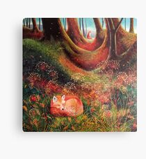 Sleeping Fox (2) Metal Print