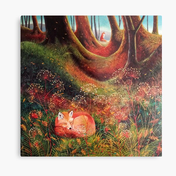 Sleeping Fox (2) Metal Print